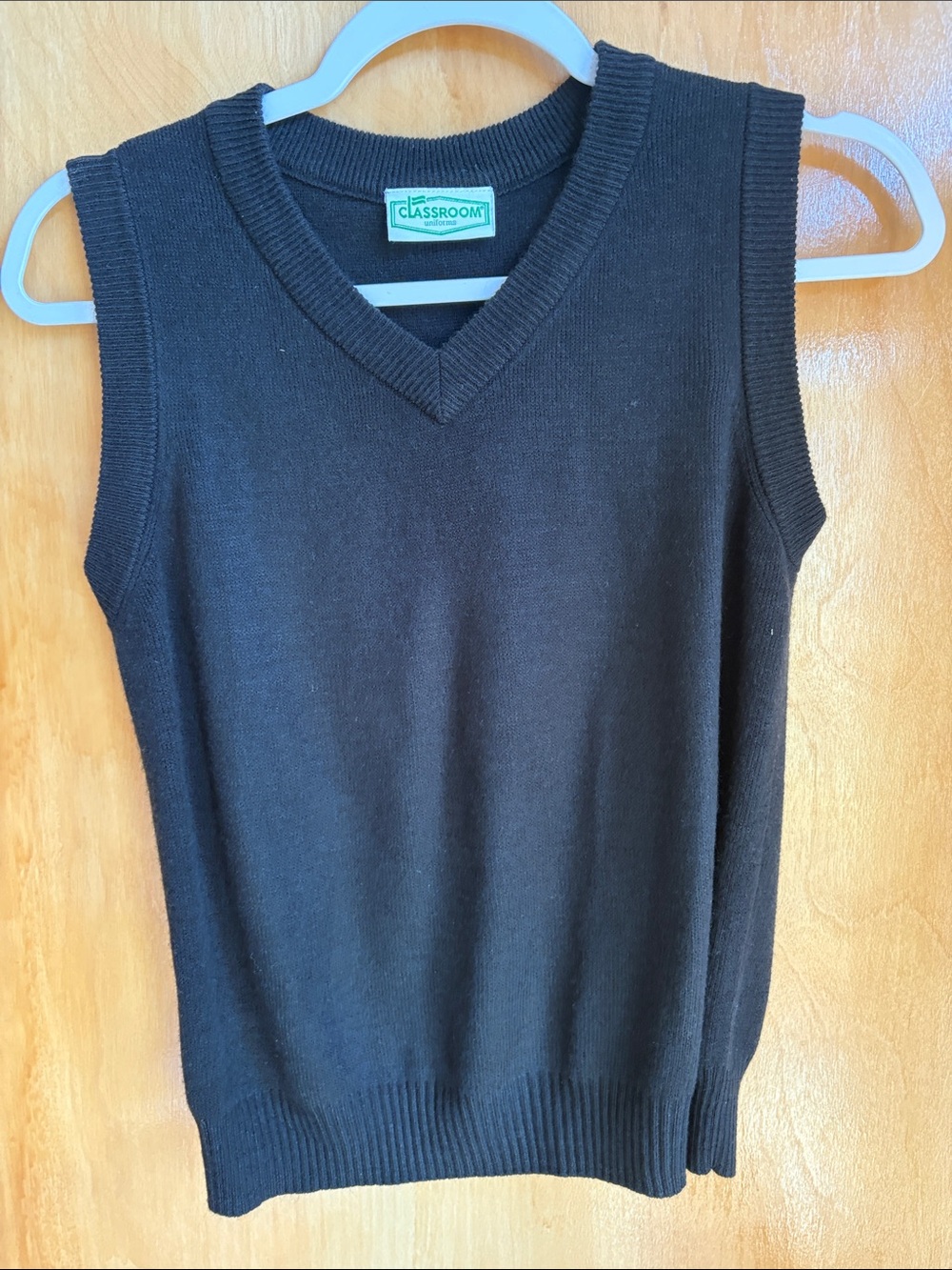 Kids Black V-Neck Sweater Vest